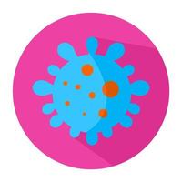 virus icon cartoon flat design vector