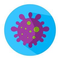 virus icon cartoon flat design vector