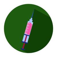 inject cartoon icon flat design vector