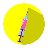 inject cartoon icon flat design vector