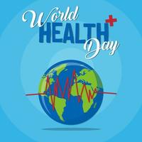 Día mundial de la salud vector