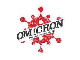 Omicron Variant Logo vector