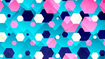 Colorful abstract poster with hexagon, geometric shapes. Geometric banner. vector