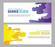 Collection of colorful banner backgrounds. Colorful abstract template vector design