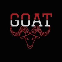 Goat T Shirt Design vector