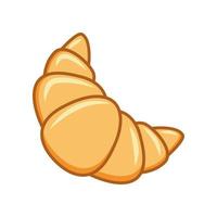 Croissant vector icon. isolated on white background.