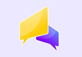 Bubble Speech and Chat Icon for Business Communication vector