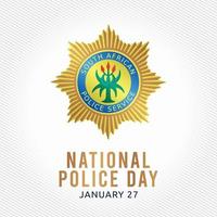 national police day vector illustration