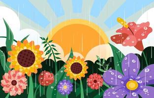 Fresh of Spring Flower vector