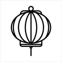 Lantern line icon. Suitable for Chinese New Year. simple design editable. Design template vector