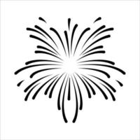 Firework line icon. Suitable for Chinese New Year or Celebration. simple design editable. Design template vector