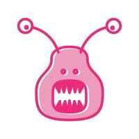 snails monster logo symbol icon vector graphic design illustration