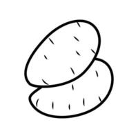 Potato line icon. simple design editable. Design template vector