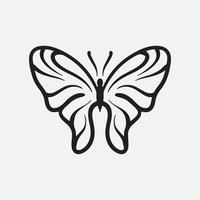 Butterfly drawing vector