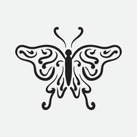 Butterfly drawing vector