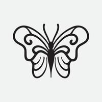 Butterfly drawing vector