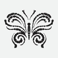 Butterfly drawing vector