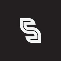 Letter S monogram logo. vector
