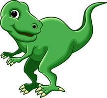 A cute dinosaur T Rex animal cartoon character illustration vector