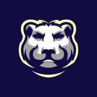 diseño de logotipo de oso con vector