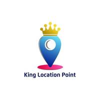 king location icon vector