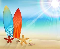 sunrise beach vector illustration