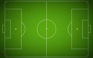 Soccer field or futsal field  top view. vector