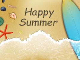 summer beach background vector