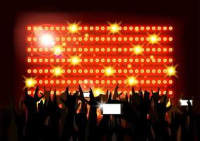 background crowd of party people vector