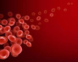 Red blood cell background vector