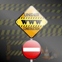 Under construction sign. Vector