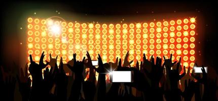 background crowd of party people vector