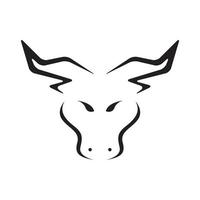 minimalist modern shape face goat logo design vector graphic symbol icon sign illustration creative idea