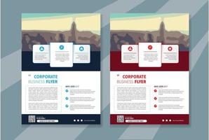 flyer template for brochure and annual report vector