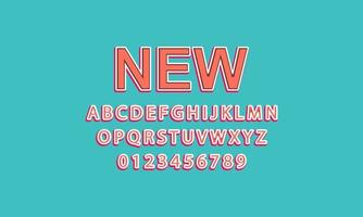 Editable text effect new title style vector