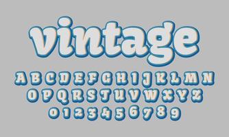 Editable text effect vintage title style vector