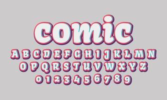 comic text effect vector illustration