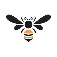 moderno mínimo mosca miel abeja logotipo símbolo icono vector gráfico diseño ilustración idea creativa