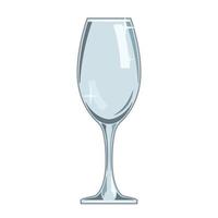 clean dishes goblet cartoon style isolated white background vector