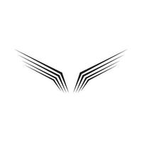 minimalist modern spread wings logo design vector graphic symbol icon sign illustration creative idea