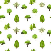 tree seamless pattern background vector illustration