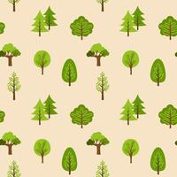 tree seamless pattern background vector illustration