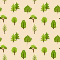 tree seamless pattern background vector illustration