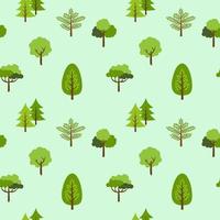 tree seamless pattern background vector illustration