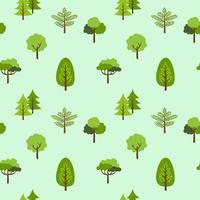 tree seamless pattern background vector illustration