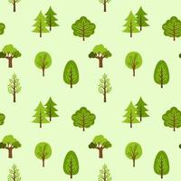 tree seamless pattern background vector illustration