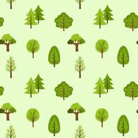 tree seamless pattern background vector illustration