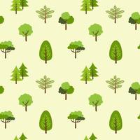 tree seamless pattern background vector illustration