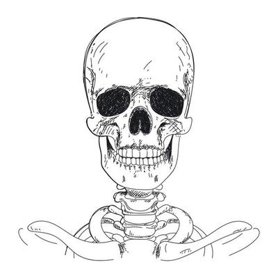 cool skeleton drawings