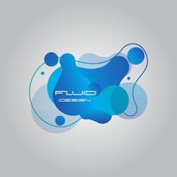 vektor abstract fluid liquid banner design vector